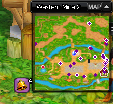 Notification bell near the minimap