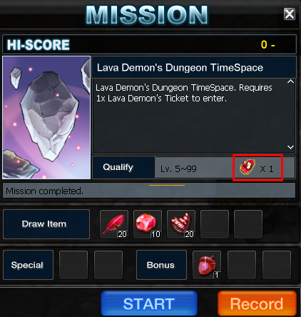 TimeSpace entry window material icon example